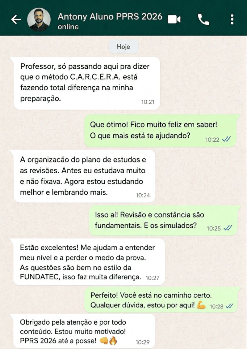 Depoimento Antony Aluno PPRS 2026